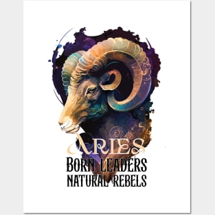 Aries Zodiac Sign are Born leaders and natural rebels Posters and Art